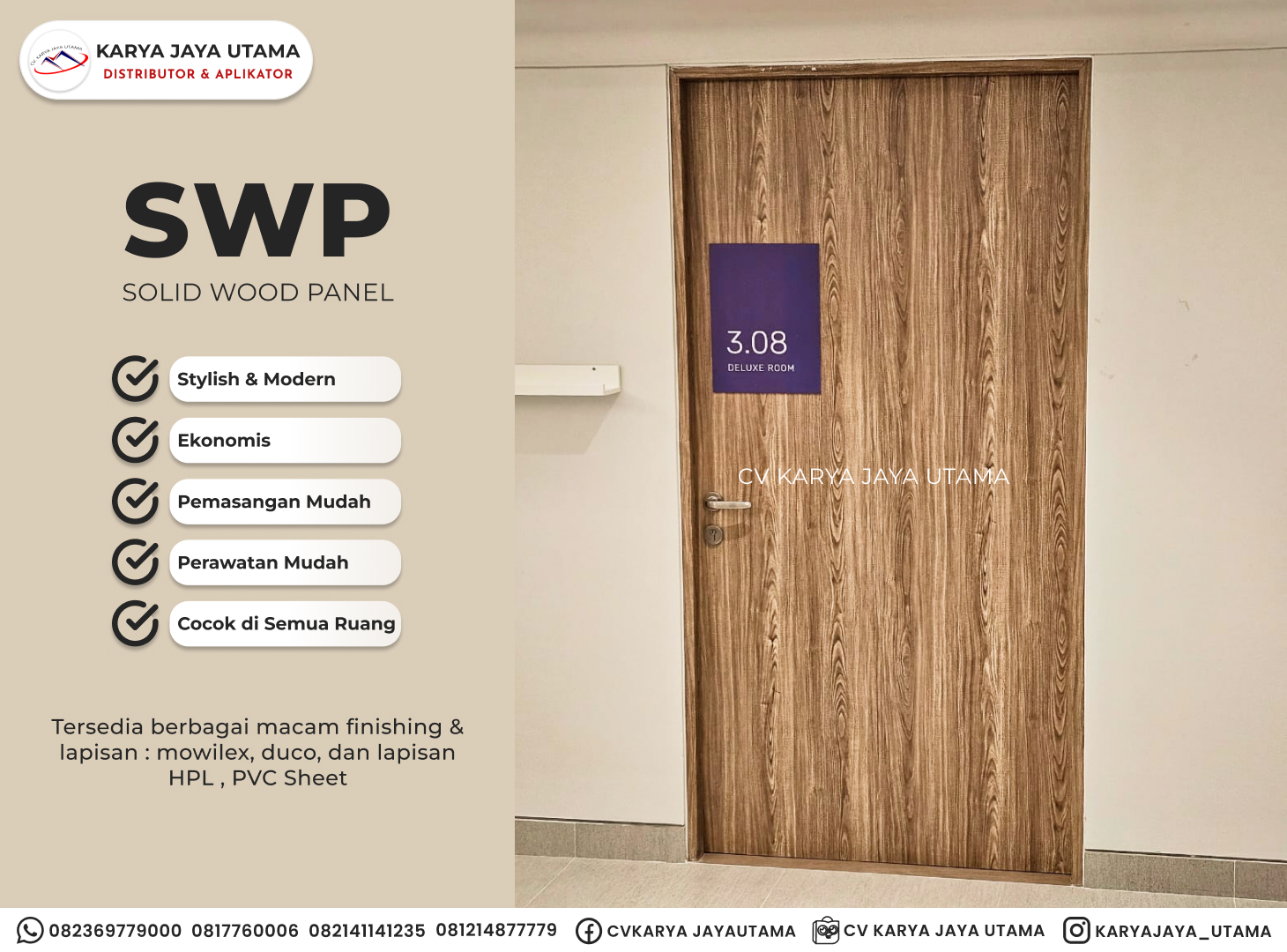 Solid Wood Panel: Megapa Jadi Pilihan yang Terbaik?