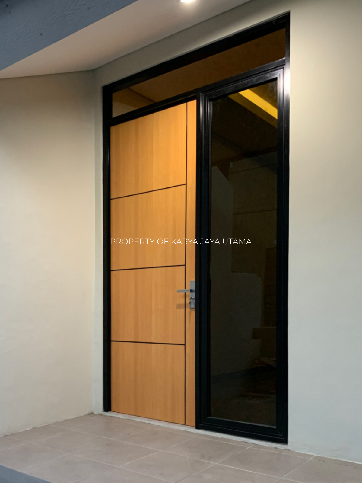 pintu swp (solid wood panel) lapisan HPL untuk rumah tinggal